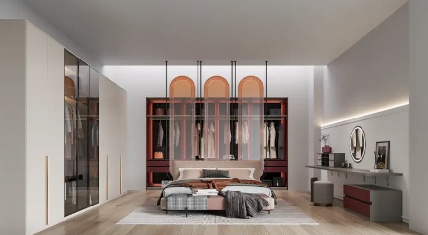 Cilan Series Modern Elegance Two Tone Italian Wardrobe – OBW24L04