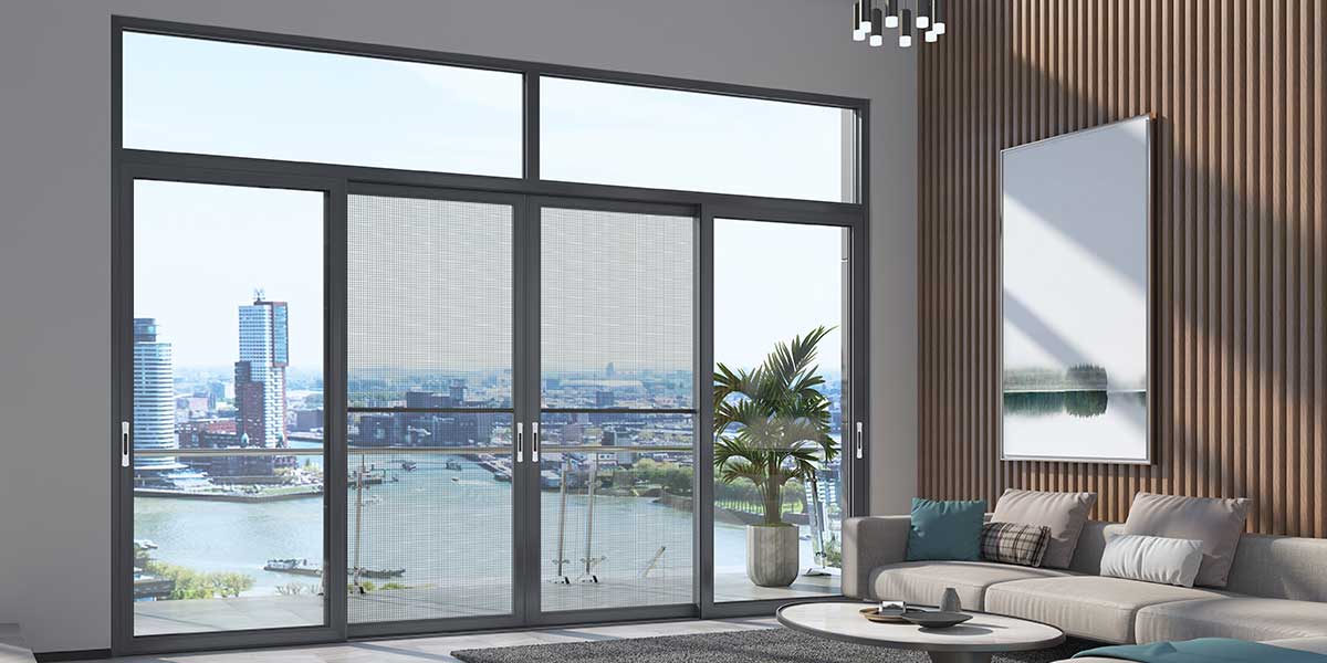 Heat-insulation Bridge-cut-off Aluminum Sliding Door NC19050
