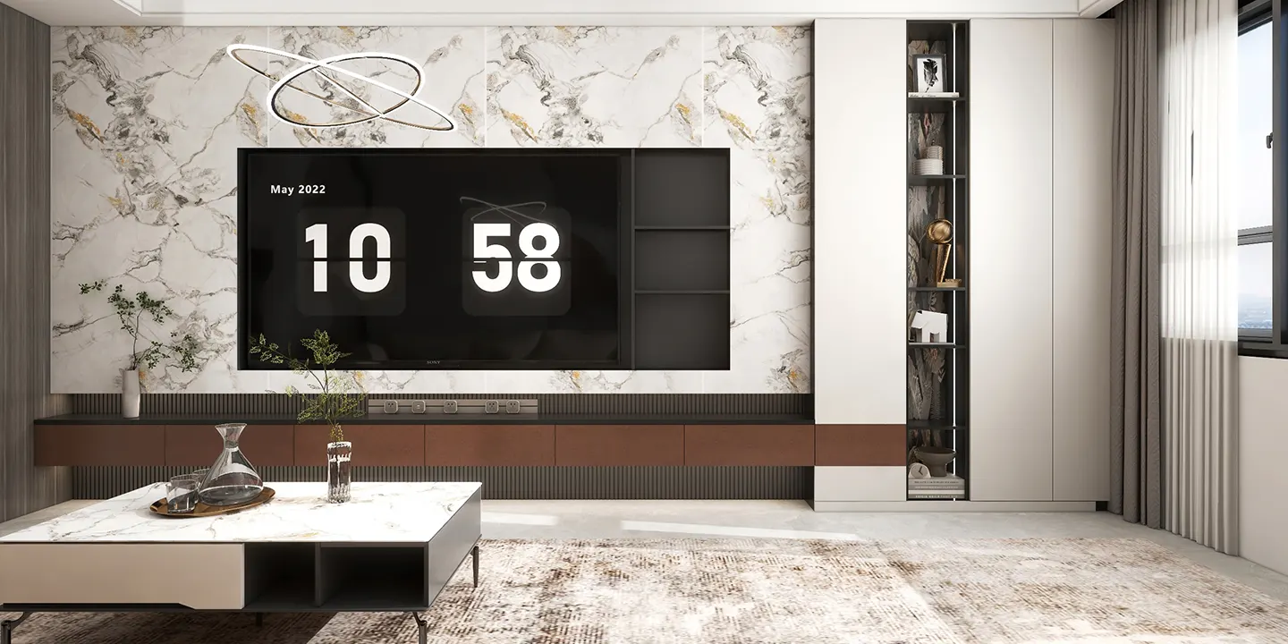modern red living room tv cabinets