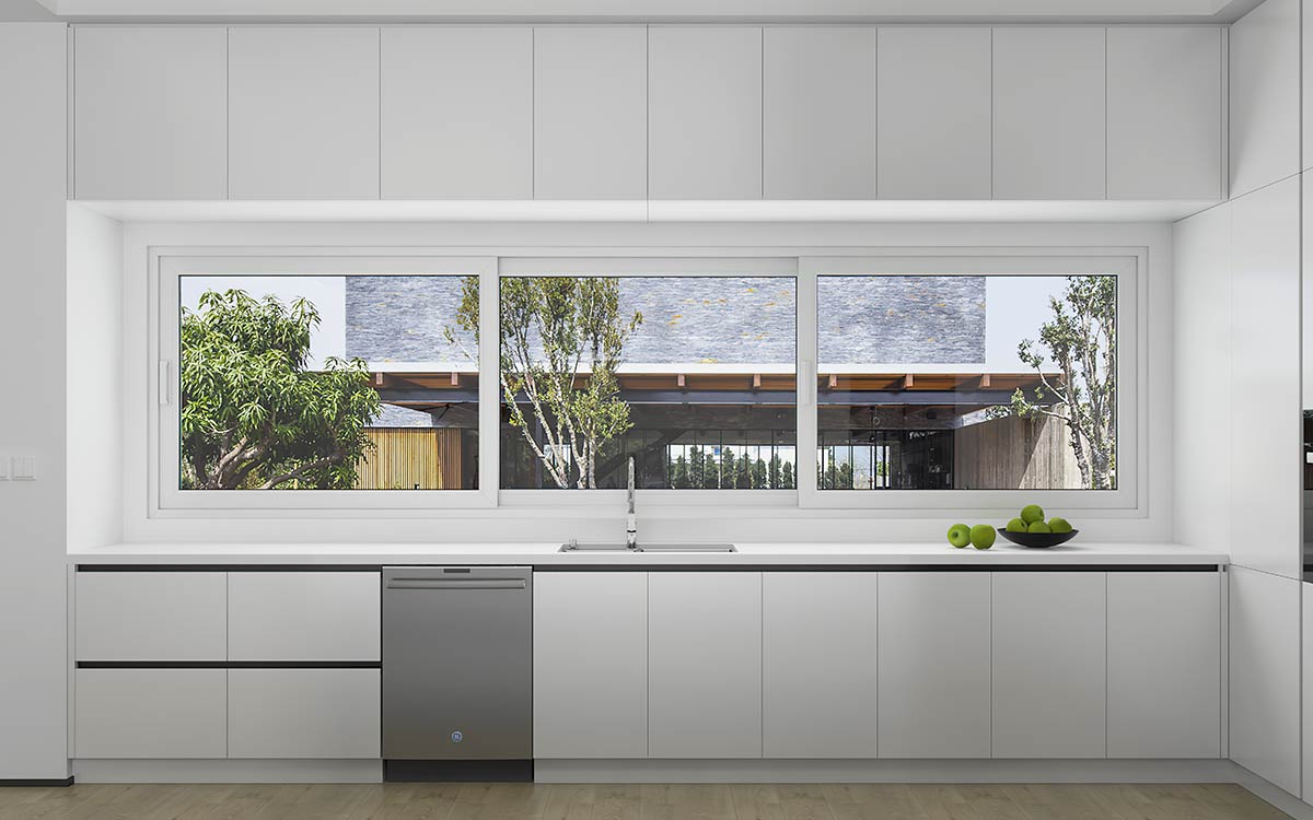 Minimalist Kitchen Design in White