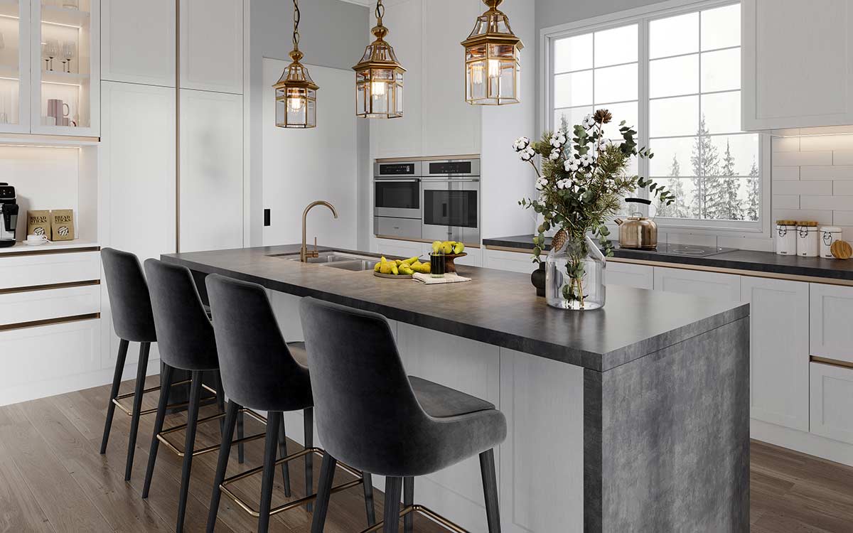 Contemporary Handleless Shaker Kitchen